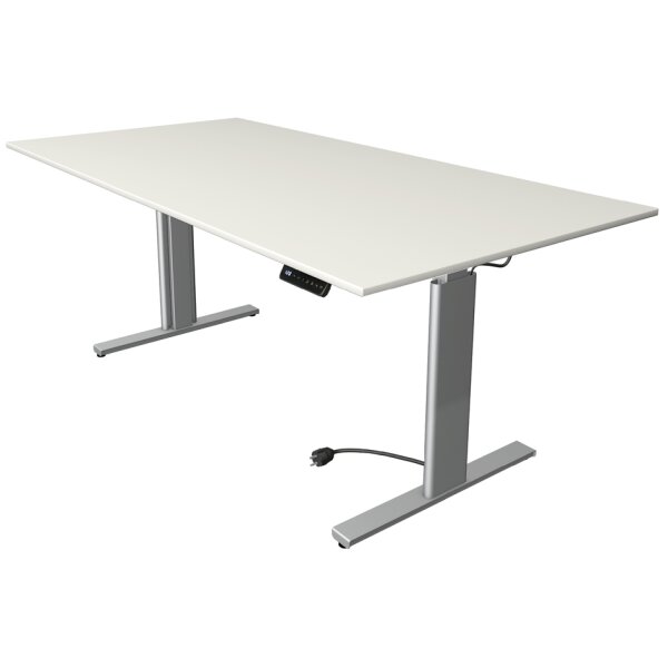 kerkmann Table de bureau assis-debout Move 3 tube, chêne