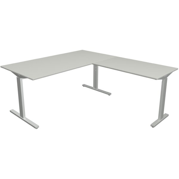 kerkmann Bureau Form 2 avec extension, (L)1.800 mm, gris