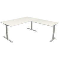 kerkmann Bureau Form 2 avec extension, (L)1.800 mm, gris
