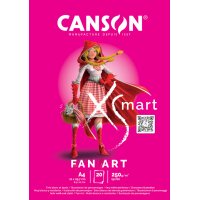 CANSON Studienblock XSMART FAN ART, DIN A4