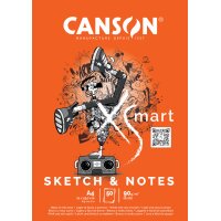 CANSON Studienblock XSMART SKETCH & NOTES, DIN A4