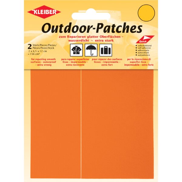 KLEIBER Patch dextérieur, autocollant, 65 x 120 mm, noir