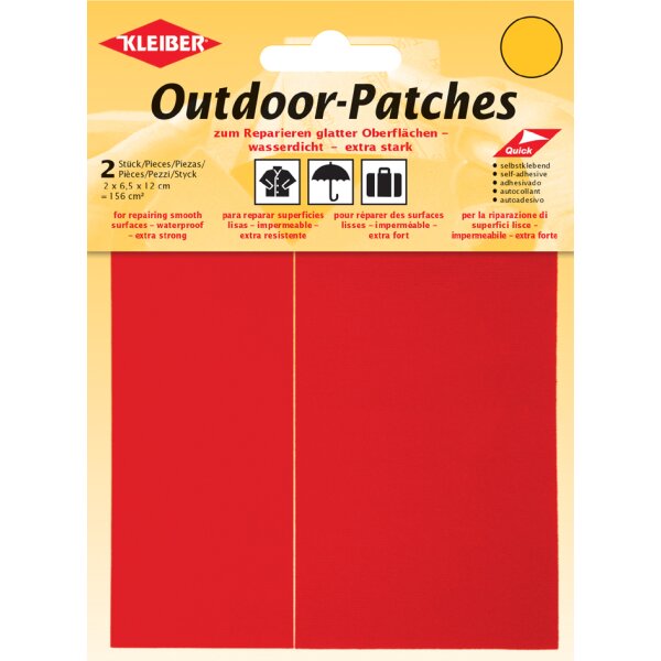 KLEIBER Patch dextérieur, autocollant, 65 x 120 mm, gris