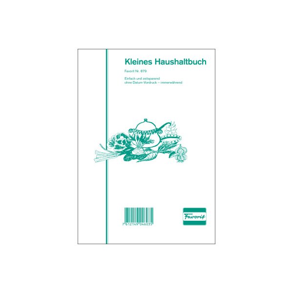 FAVORIT Haushaltungsbuch D A5 879 D 24 Blatt