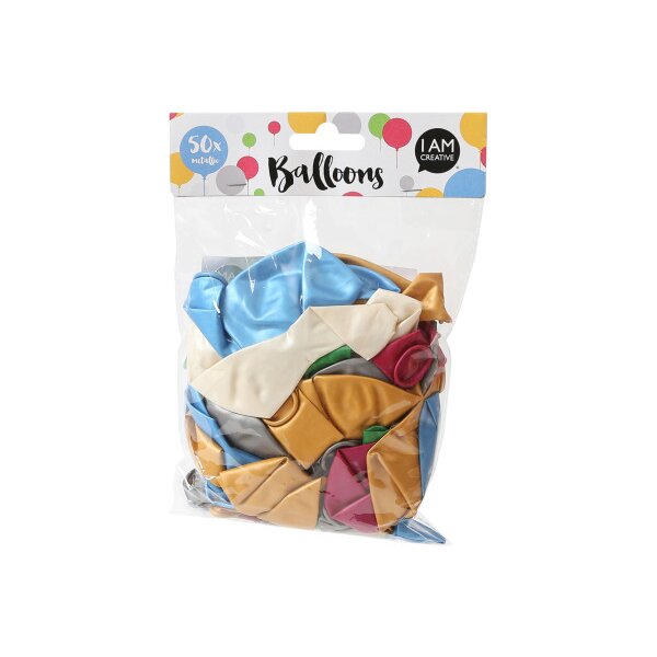 I AM CREATIVE Ballons metallique 6010.41 50 pcs.