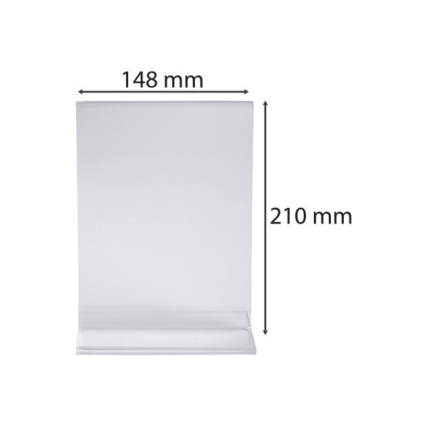 EXACOMPTA Présentoir de table A5 85158D transparent, forme T haut