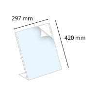 EXACOMPTA Tischaufsteller A3 813058D transparent hoch/quer
