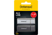INTENSO USB-Stick Alu Line 32GB 3521480 USB 2.0 double pack
