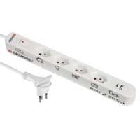SKROSS Home Station USB Retail white 69.41350 4xTyp13, 1x...
