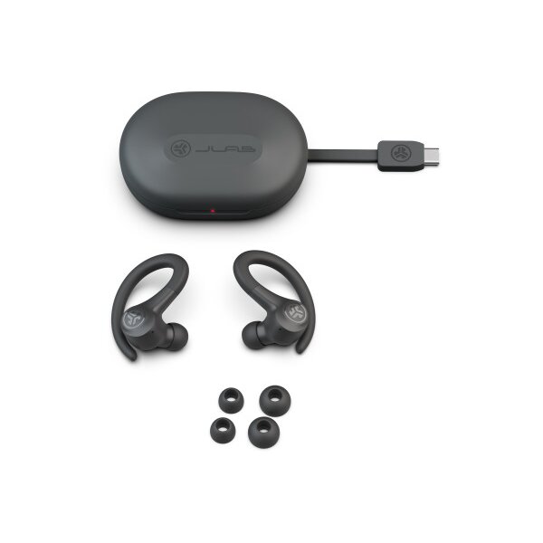 JLAB Go Sport+ Earbuds IEUEBGAIRSPRTRBLK124 True Wireless, Graphite