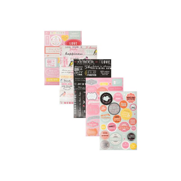 I AM CREATIVE Stickerbook Happiness 4087.504 5 Blatt