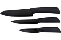 VIVANCO Messerset mit Block 20074 3-teilig, schwarz
