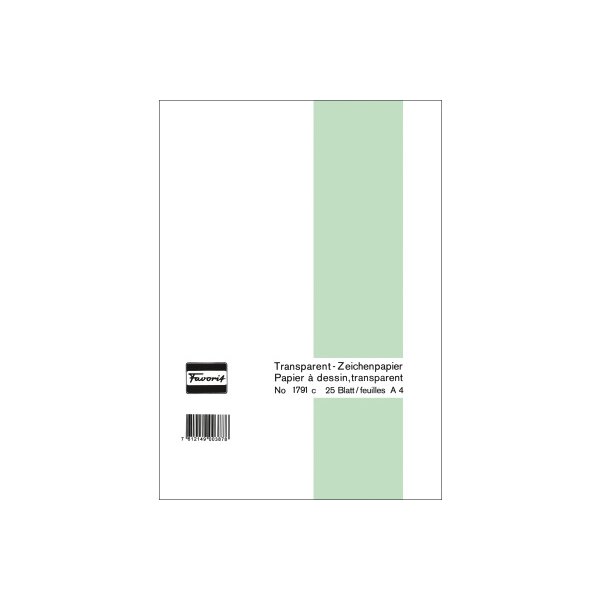 FAVORIT Papier transparent A4 1791 C 60/65g 25 feuilles