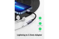 UGREEN Lightning to 3.5mm headphone 30756 jack adapter 10cm, Grey