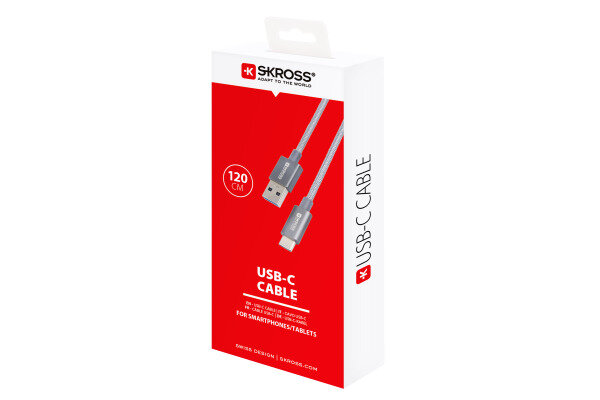 SKROSS USB-C Cable 3.0 SKCA0012A-C120CN 1.2m Space Grey