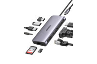 UGREEN USB-C Hub 10in1 HDMI,VGA,RJ45 80133 3.5mm,SD...