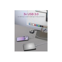 ICY BOX In-Desk USB Hub 60 mm black IB-HUB1404A 2x USB...