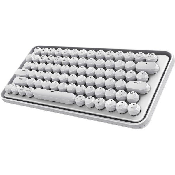 RAPOO Ralemo Pre 5 mech. Keyboard 11567 wireless, White-Silver
