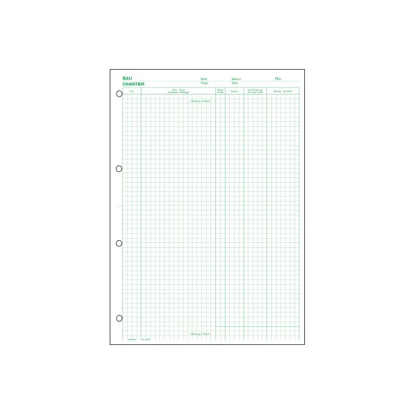 FAVORIT Devis bloc mesure A4 2083 vert 100 feuilles