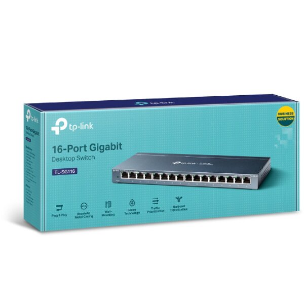 TP-LINK 16-Port GB Desktop Switch TL-SG116