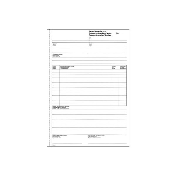 FAVORIT Regierapport D/F/I A4 9173 weiss/weiss 50x3 Blatt