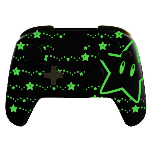 PDP Rematch Wireless Ctrl. NSW 500-202-STGD Super Stars Glow in the Dark