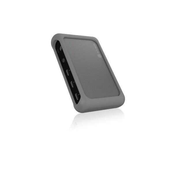 ICY BOX 4 Port Hub Thunderbolt4 Type-C IB-HUB801-TB4 85W PD Silicon Alu.Black
