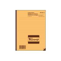FAVORIT Lieferscheine D/F/I A5 8231OK rot/weiss 50x2 Blatt