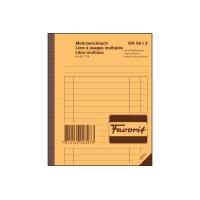 FAVORIT Livre polyvalent D/F/I A6 8111OK bleu/blanc 50x2...