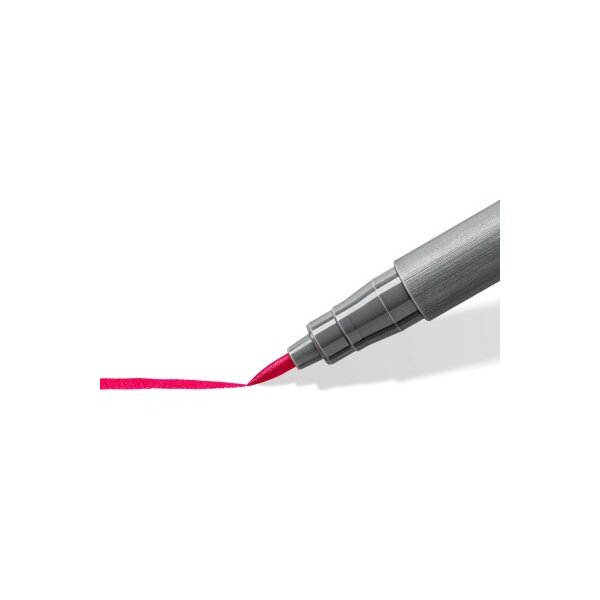 STAEDTLER Fasermaler mit Pinselspitze 371 C6-4 pigment pen 376 6er Set