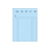 FAVORIT Mehrzweckbuch D/F/I A5 8113OK blau/weiss 50x2 Blatt