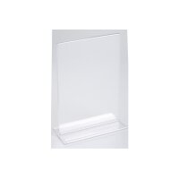 EXACOMPTA Tischaufsteller A6 86158D transparent, T-Form hoch