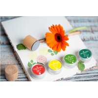 COLOP Woodies Display Floral 165670 25 Stempel, 5 Kissen