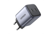 UGREEN USB C Wallcharger Nexode 90573 Dual,45W,PD GaN, Black