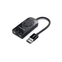 UGREEN External USB Sound Adapter 40964 15cm, Black