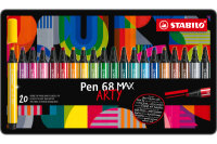 STABILO Fasermaler Pen 68 MAX Arty 768 20-20 ass.,...