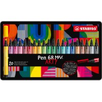 STABILO Fasermaler Pen 68 MAX Arty 768/20-20 ass.,...