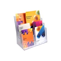 EXACOMPTA Porte-brochures Multi format 74258D transparent