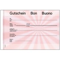 FAVORIT Gutscheine A6 2056 ROT rot 25 Blatt