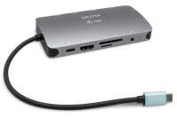 DICOTA USB-C Portable 10in1 Docking D31955 HDMI PD 100W...