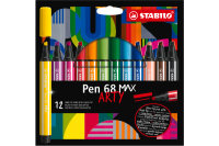 STABILO Fasermaler Pen 68 MAX Arty 768 12-21 ass. 12...