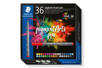 STAEDTLER Feutre de coloriage à brush 371 C36 pigment pen 376 36er Set