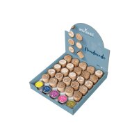 COLOP Woodies Display Handmade 151334 25 Stempel, 5 Kissen