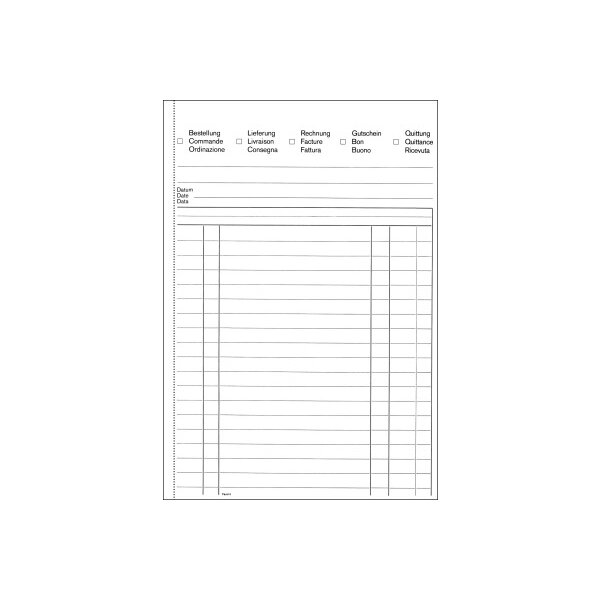 FAVORIT Livre usage multi. OK BONUS A5 8313 OK papier autocopiant 84 flls.