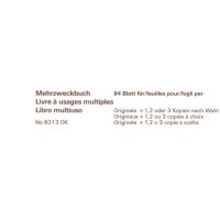 FAVORIT Livre usage multi. OK BONUS A5 8313 OK papier autocopiant 84 flls.