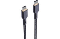 AUKEY Cable USB-C-to-C,Kevlar Core CB-KCC102 1.8m,Nylon Braided,100W,Bl.