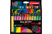 STABILO Fasermaler Pen 68 MAX Arty 768 24-21 ass. 24...