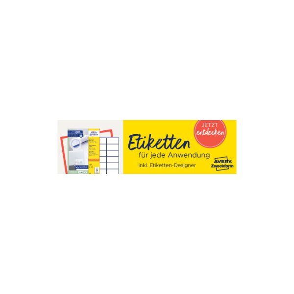 AVERY Zweckform Universal-Etiketten, 105 x 35 mm, weiss