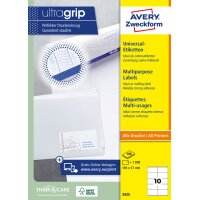 AVERY Zweckform Universal-Etiketten, 48,5 x 16,9 mm, weiss
