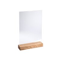 EXACOMPTA Tischaufsteller A4 84258D transparent, holzs. hoch
